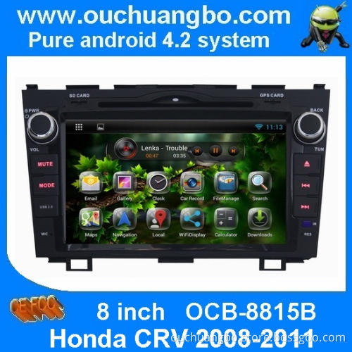 Ouchuangbo Auto DVD Multimedia Stereo for Honda CRV 2008-2011 Android 4.2 System GPS 3G Wifi Player